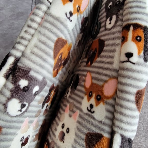 NWT Fuzzy Babba Women's Velour Dogs Slipper Socks - Picture 3 of 5